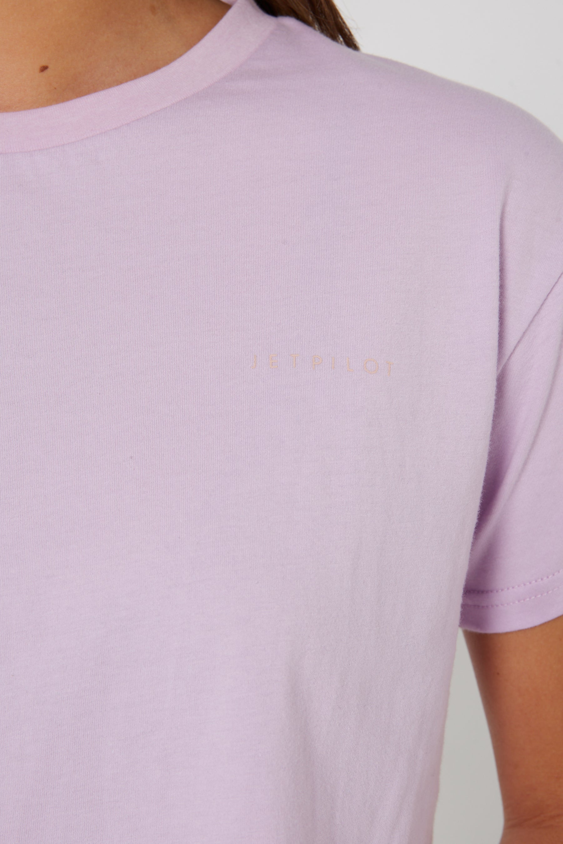 Jetpilot Flora Ladies S/S Crop Tee - Purple - photo 3 — view 03 (3)