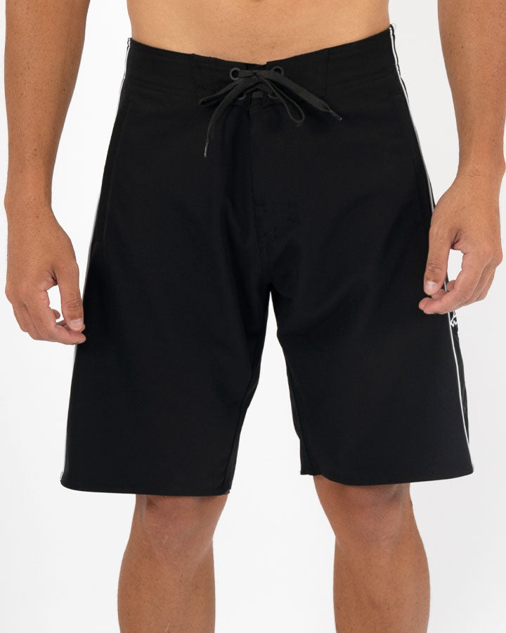 Full Pro Mens Boardshorts Black White