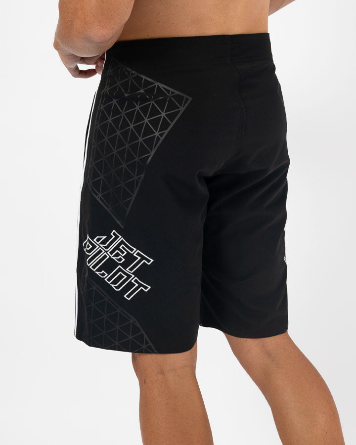 Full Pro Mens Boardshorts Black White