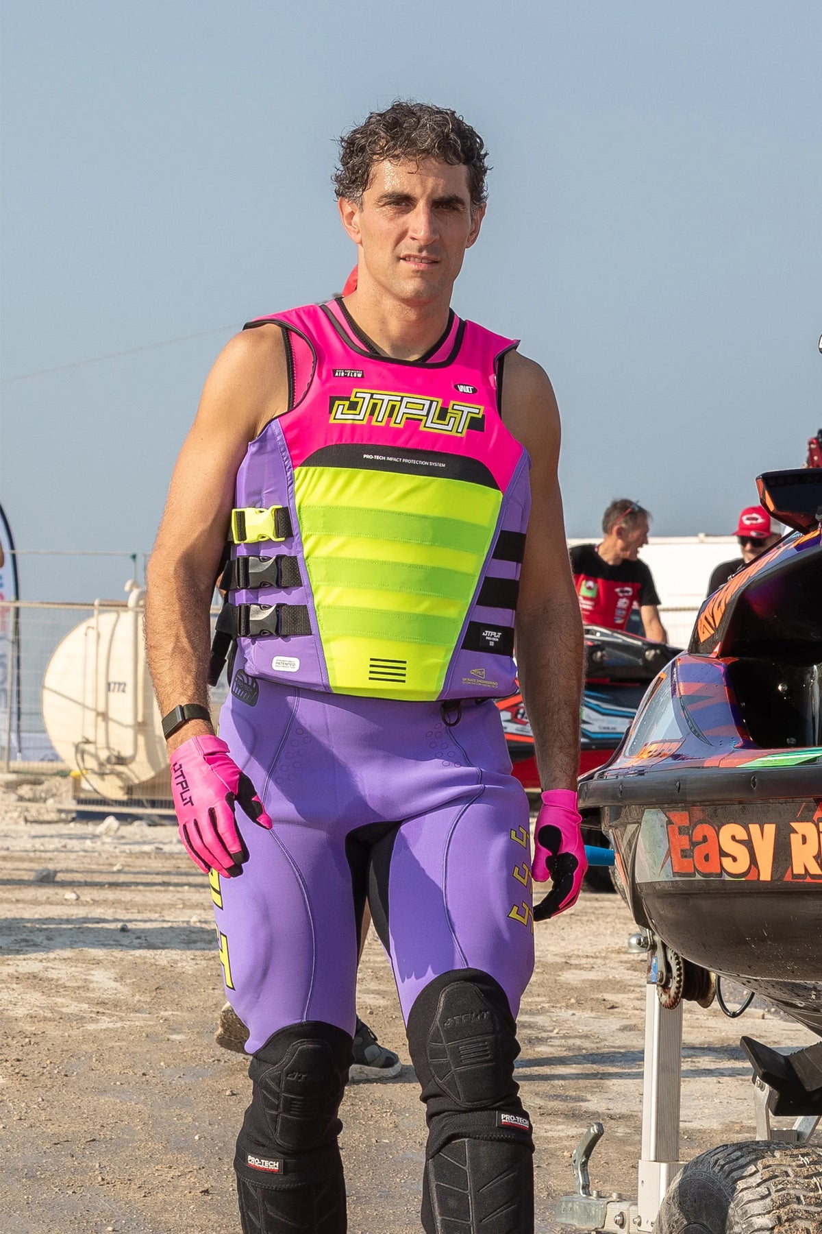 Jetpilot Vault Protech Side Entry ISO 50N Race Life Jacket - Pink/Yellow