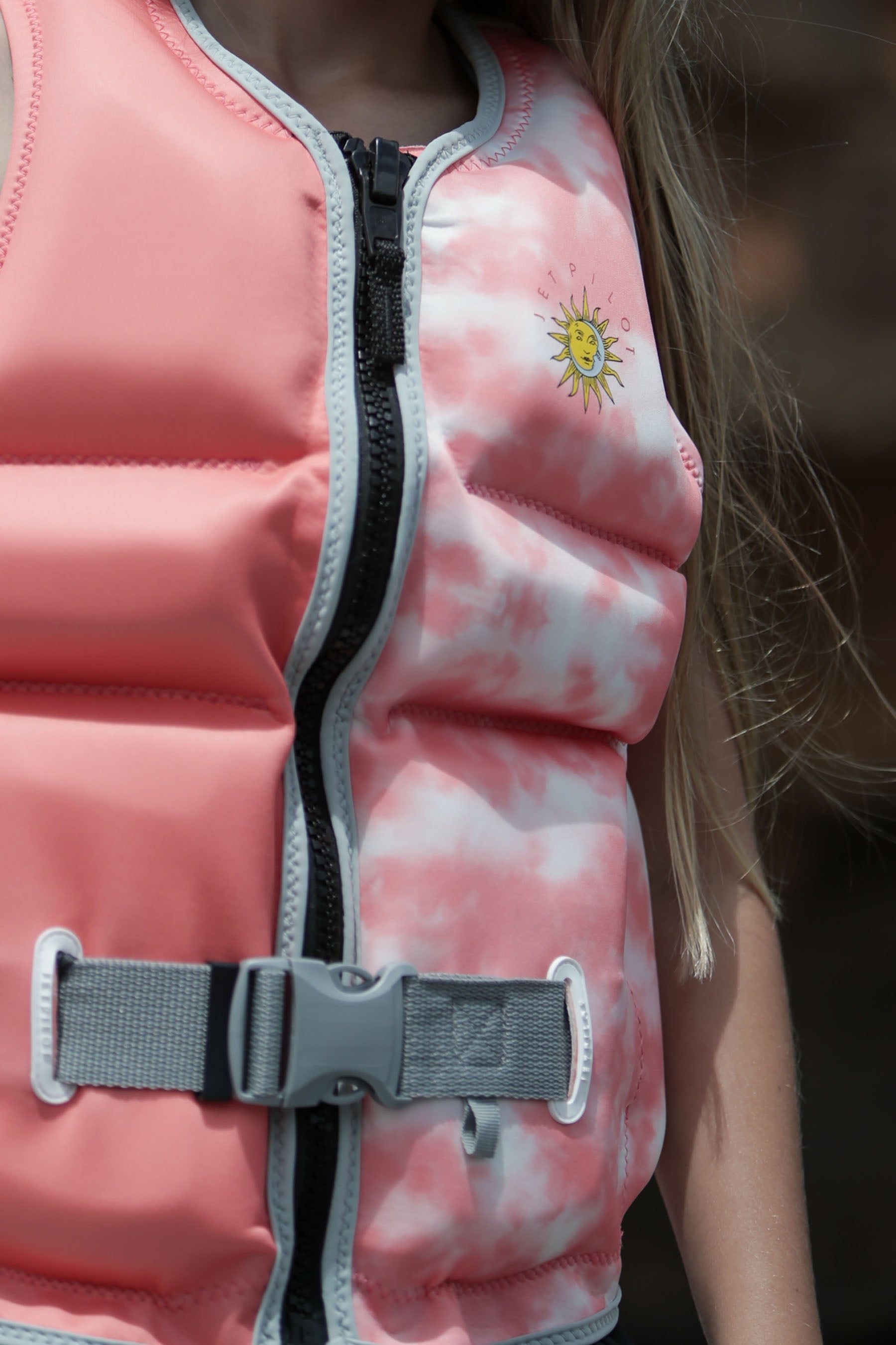 Jetpilot X1 Girls Youth Life Jacket - Peach