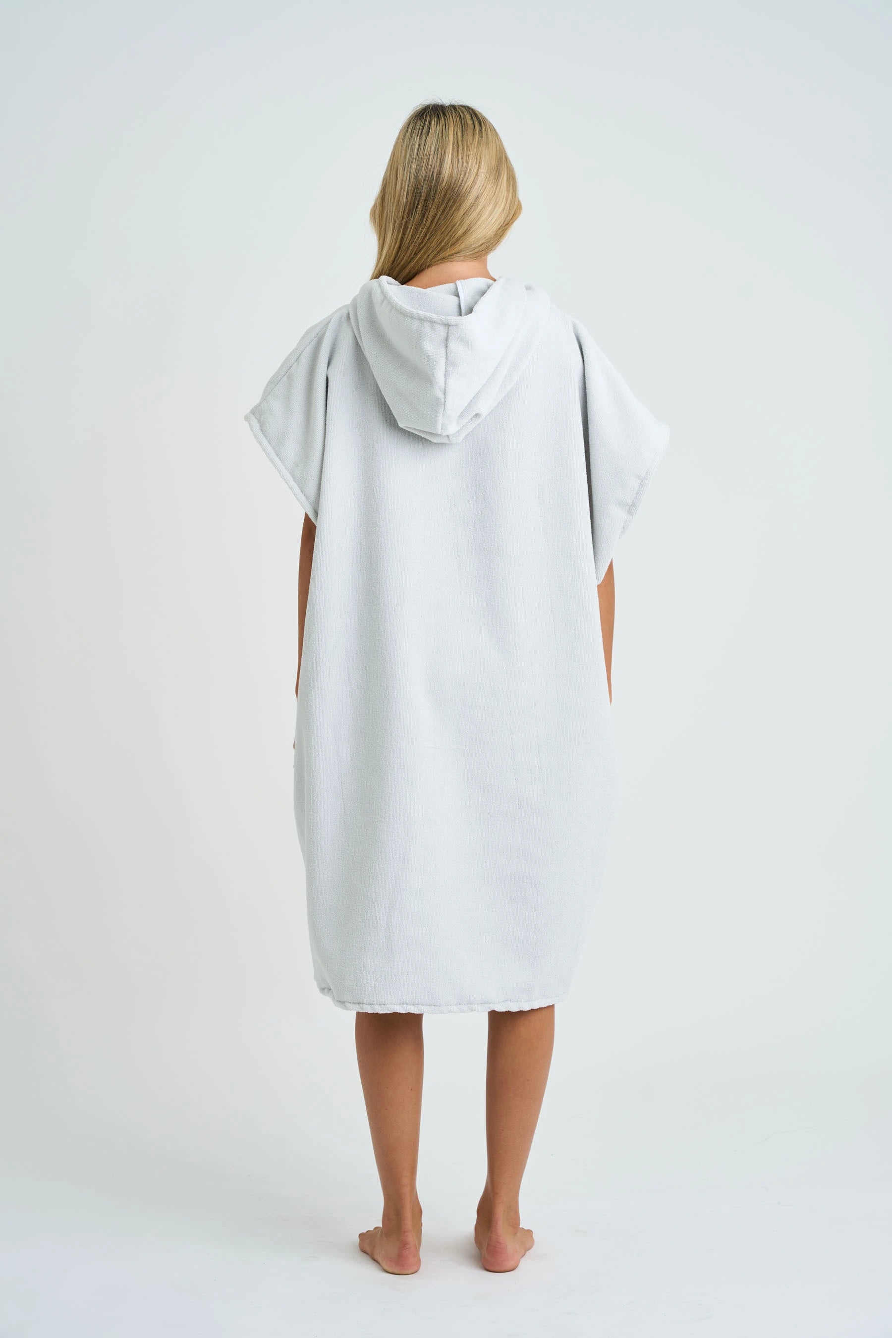 Jetpilot Venture Unisex Hoodie Towel - Grey Back Profile — view 06 (3)