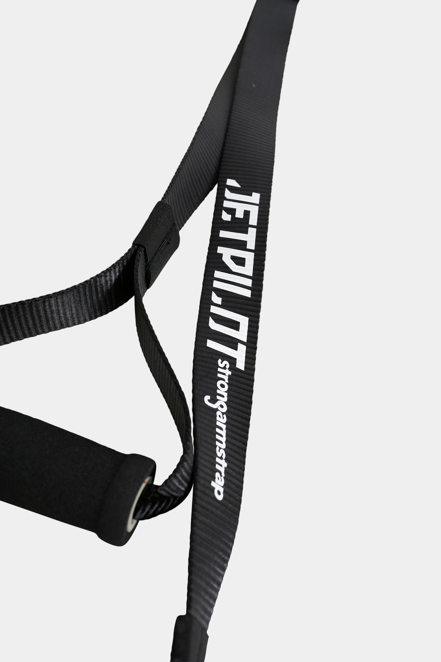 Black strap with 'JETPILOT' branding on a white background
