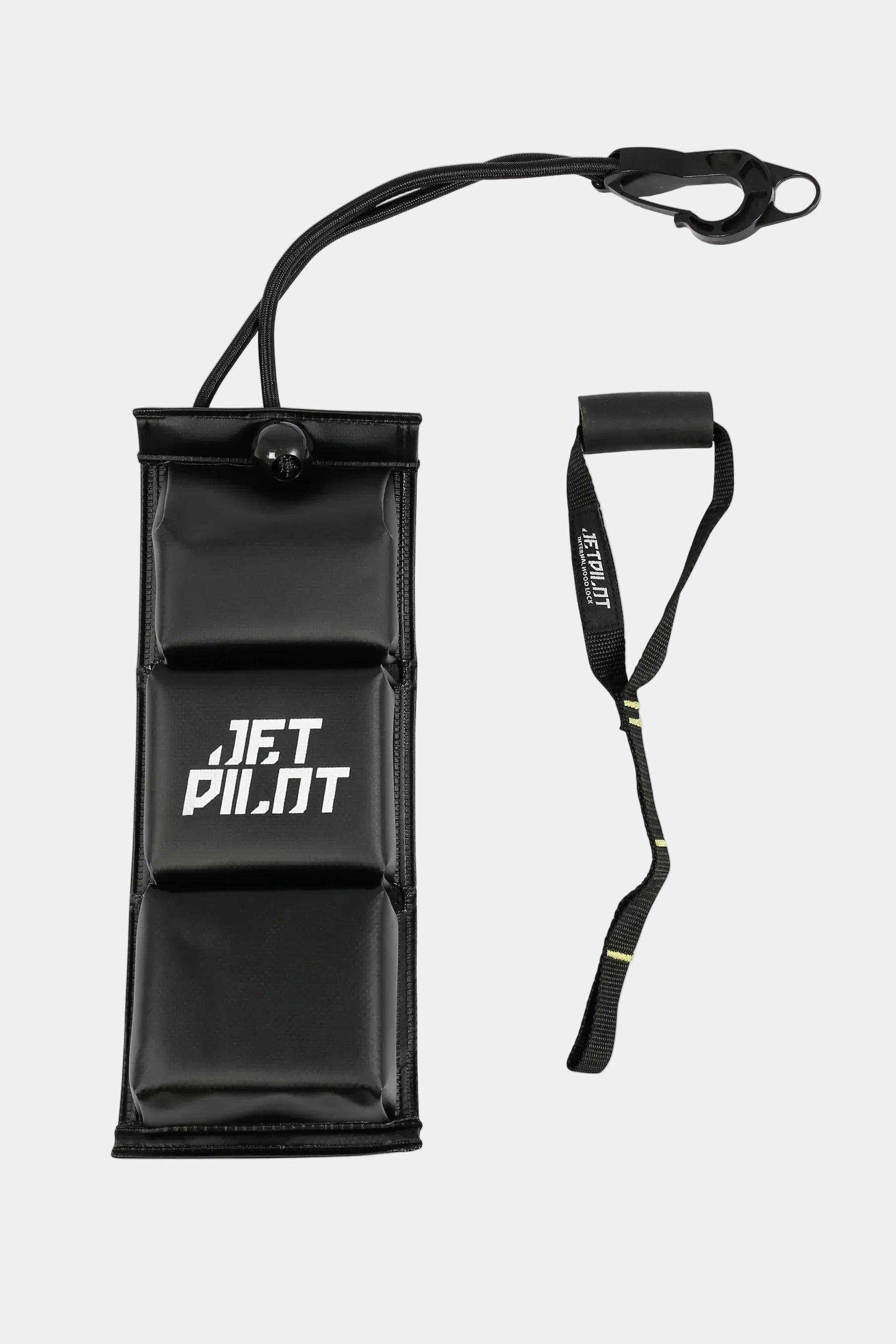 Black Jetpilot Flexi-Fender with strap and 'Jetpilot' branding on a white background — view 07 (3)