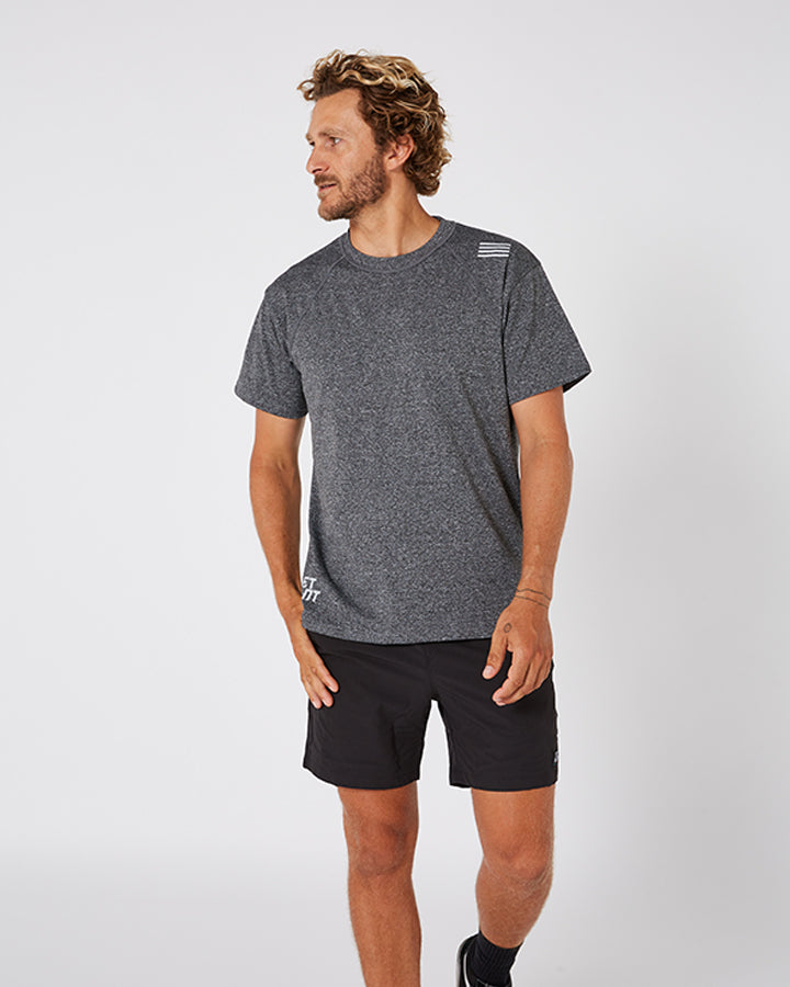 Jetpilot All Day Mens S/S Tee - Grey Lifestyle 5