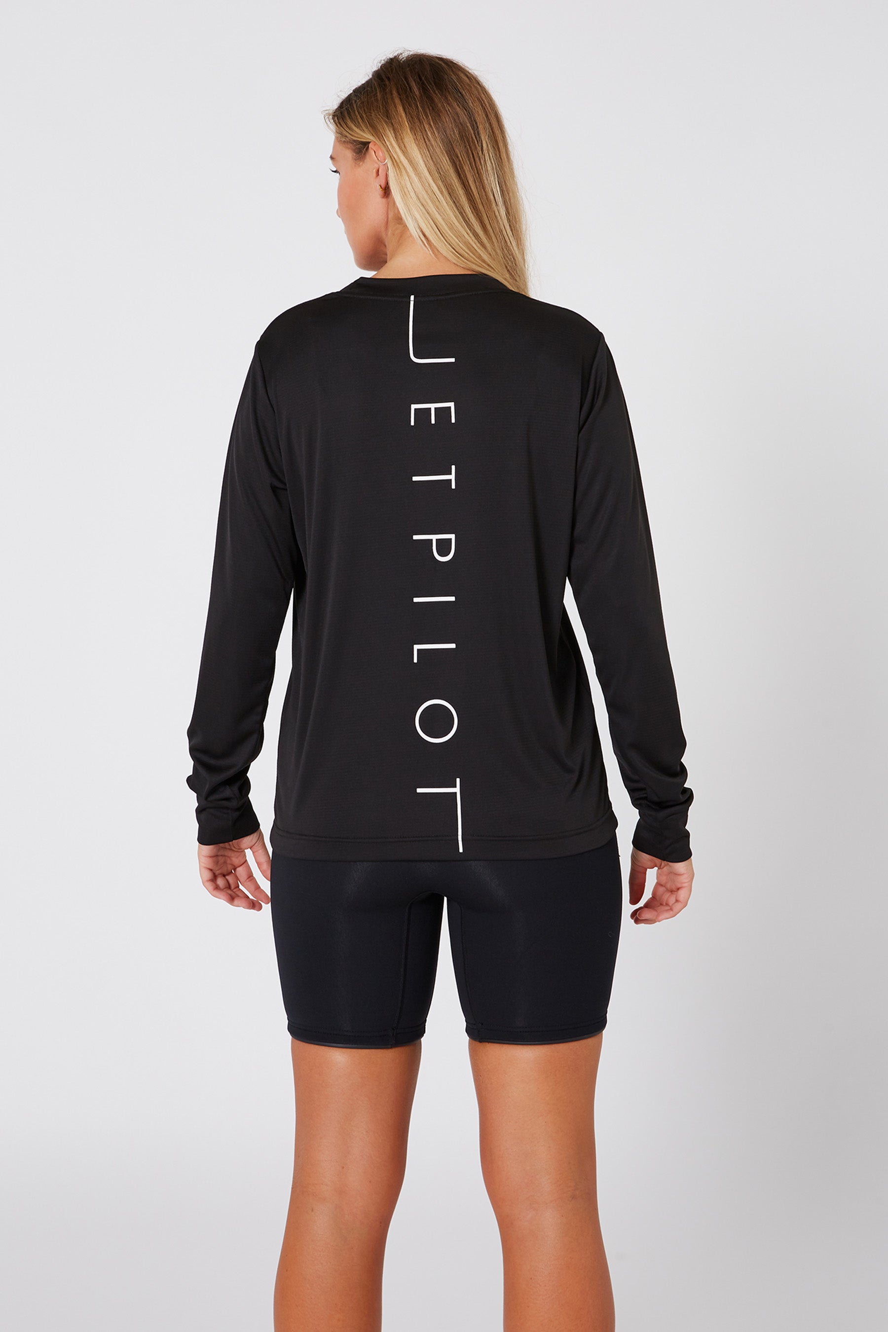 Jetpilot Cause Hydro Ladies LS Tee - Black - photo 5 — view 05 (3)