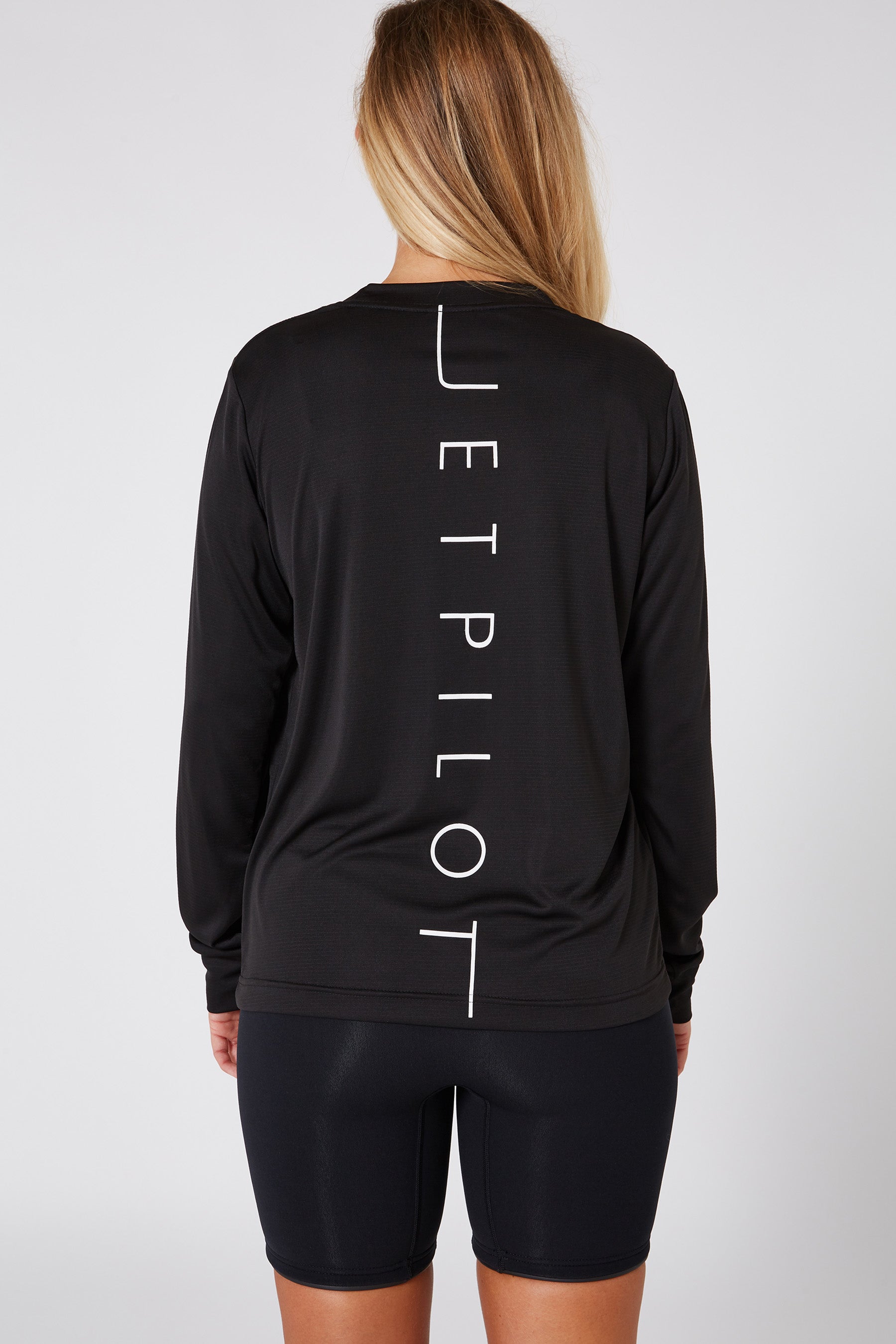 Jetpilot Cause Hydro Ladies LS Tee - Black - photo 7 — view 07 (3)