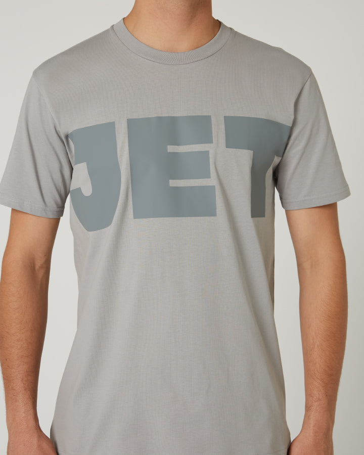 Jetpilot Divided Mens S/S Tee - Grey Lifestyle6