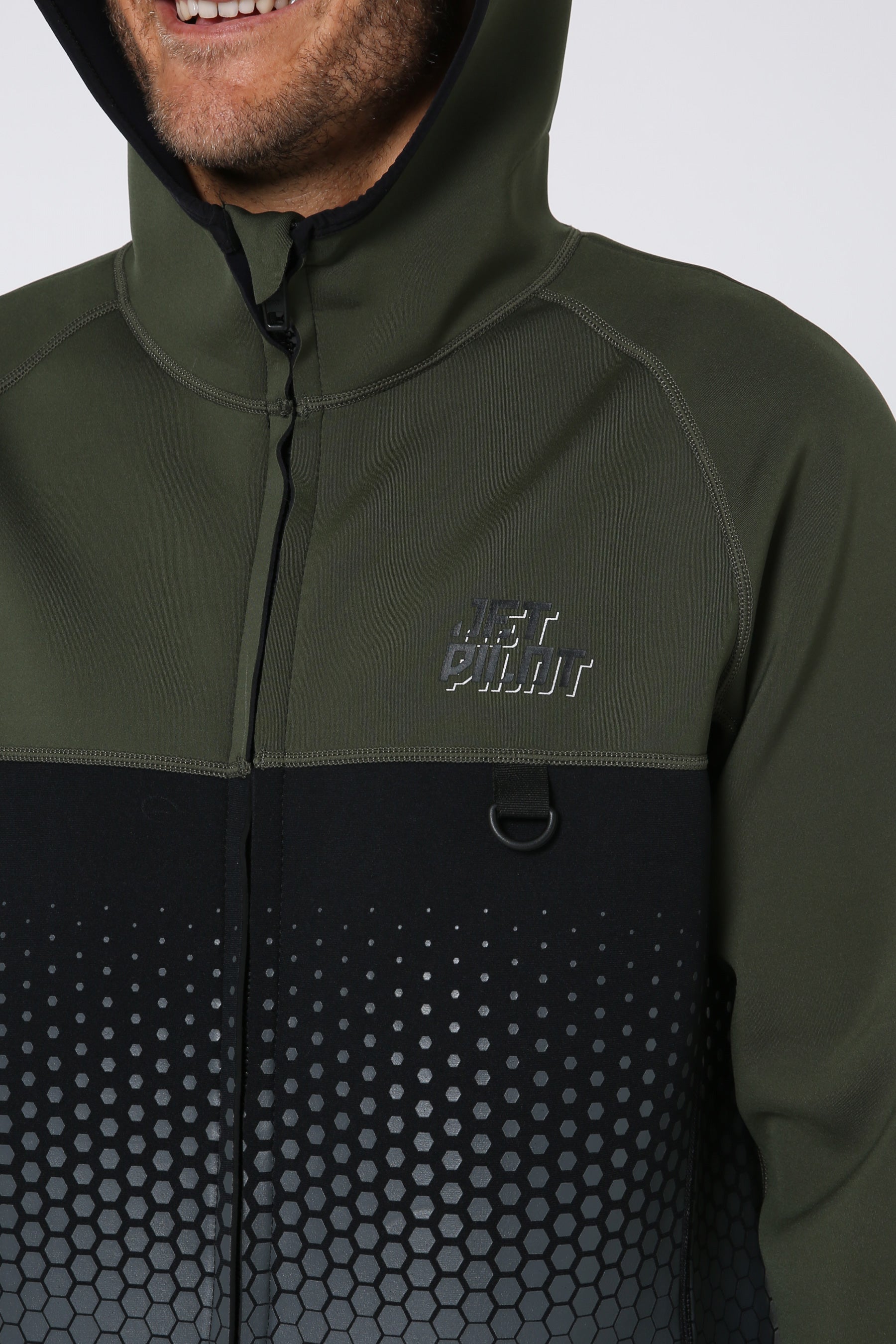 Jetpilot Flight Mens Hooded Tour Coat - Sage