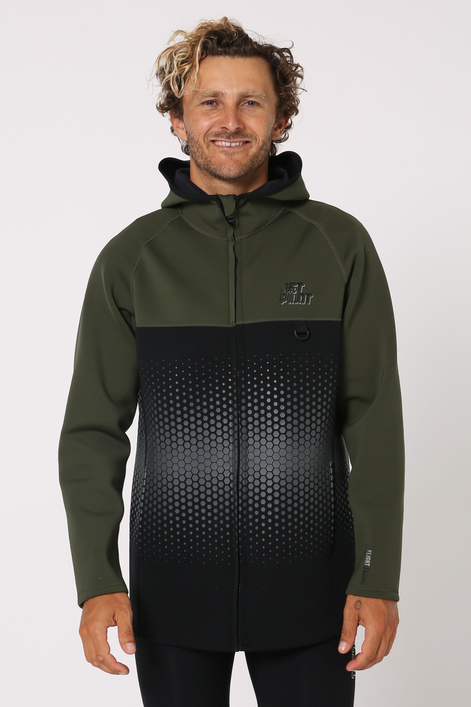 Jetpilot Flight Mens Hooded Tour Coat - Sage