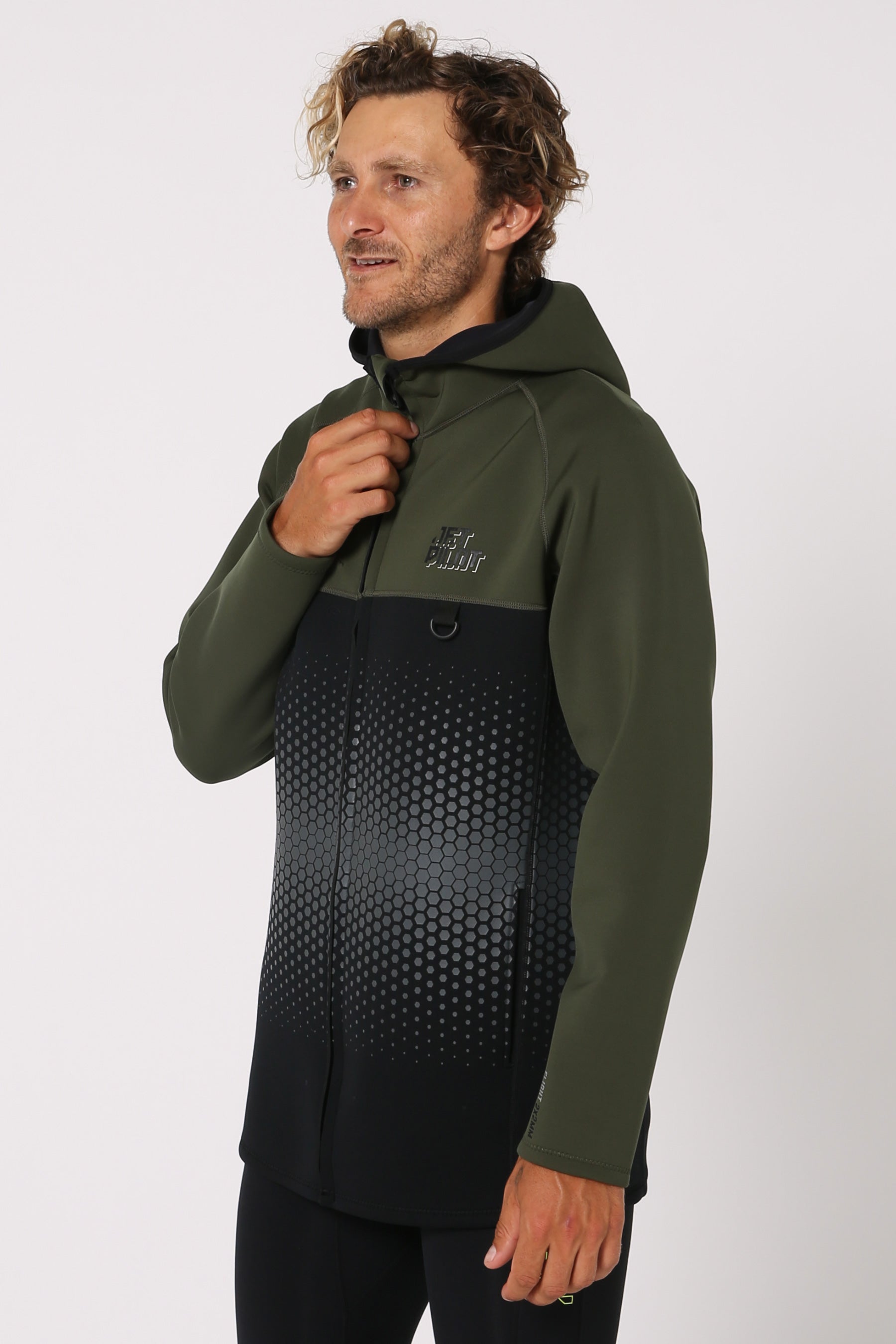 Jetpilot Flight Mens Hooded Tour Coat - Sage