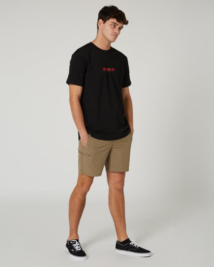 Jetpilot Freeride Mens S/S Tee - Black Lifestyle8