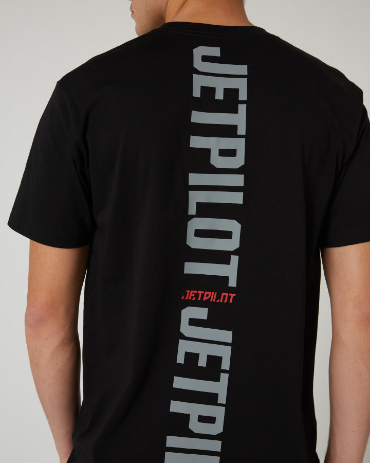 Jetpilot Freeride Mens S/S Tee - Black Lifestyle5