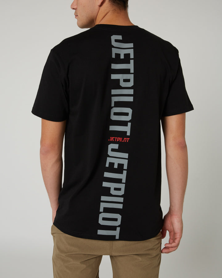 Jetpilot Freeride Mens S/S Tee - Black Lifestyle6