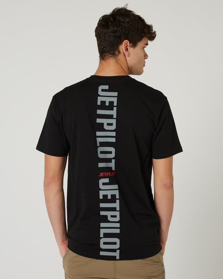 Jetpilot Freeride Mens S/S Tee - Black Lifestyle3