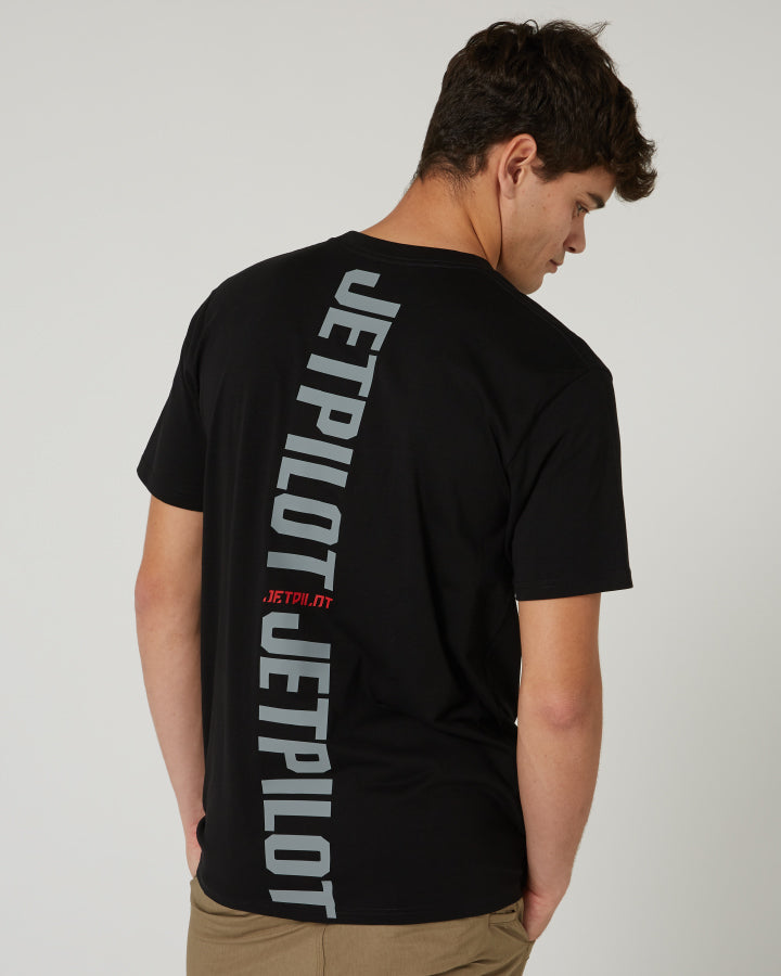 Jetpilot Freeride Mens S/S Tee - Black Lifestyle4