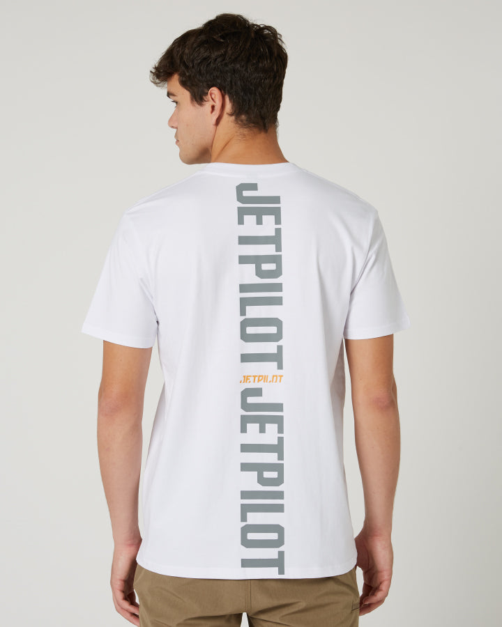 Jetpilot Freeride Mens S/S Tee - White Lifestyle