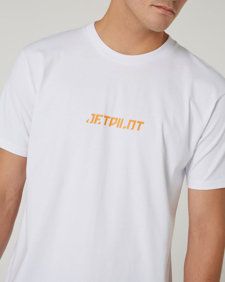 Jetpilot Freeride Mens S/S Tee - White Lifestyle3