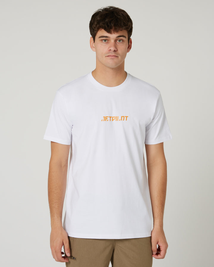 Jetpilot Freeride Mens S/S Tee - White Lifestyle7