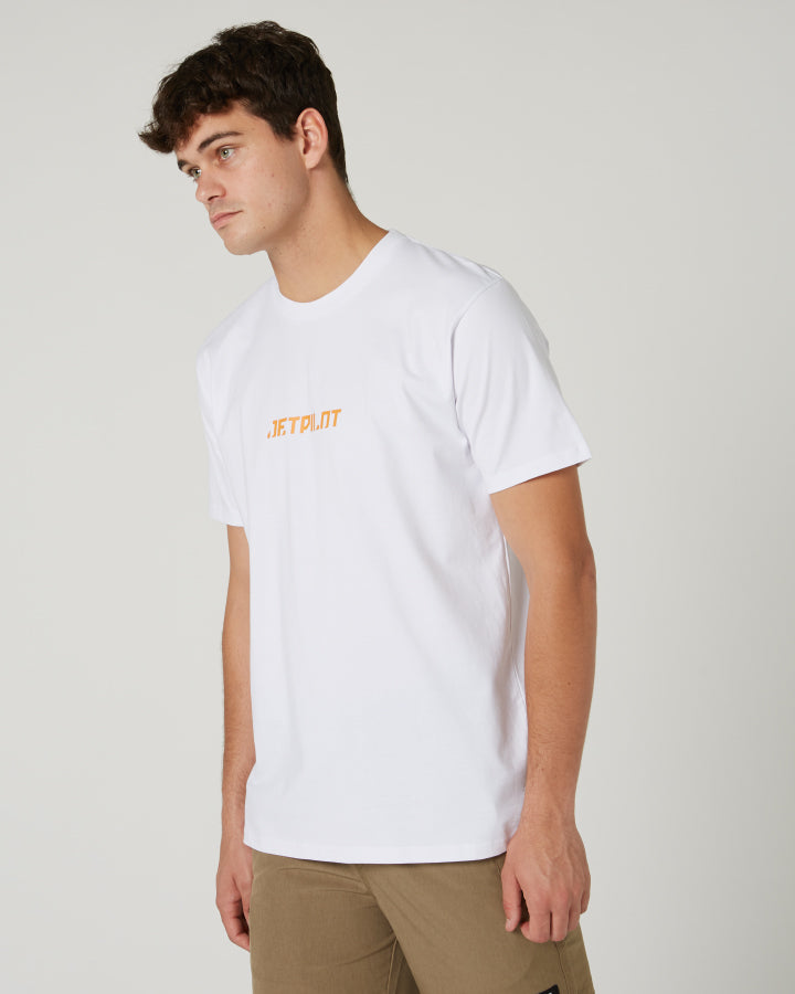 Jetpilot Freeride Mens S/S Tee - White Lifestyle8