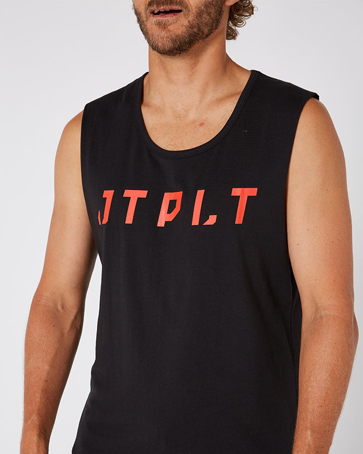 Jetpilot Freeride Mens Muscle Tee - Black Lifestyle3