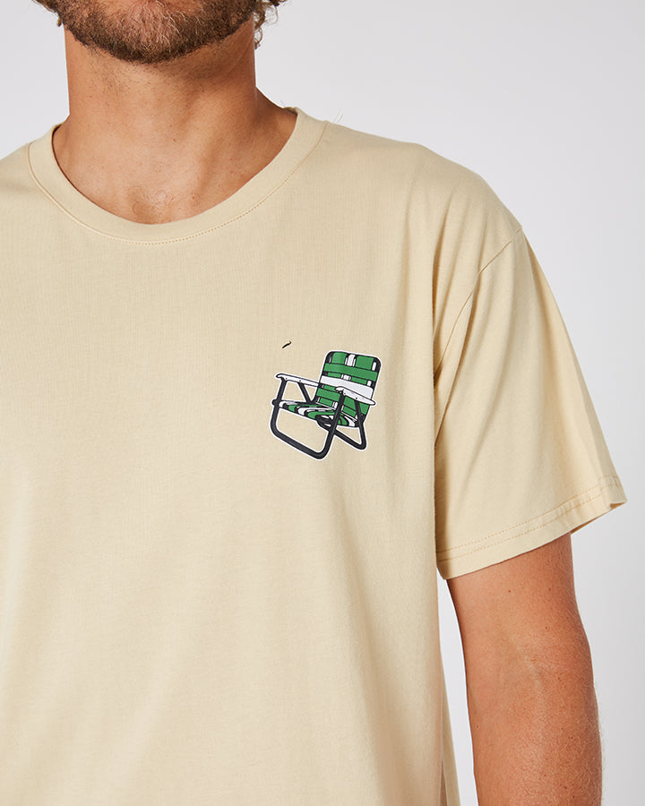 Jetpilot Get Lost Mens S/S Tee - Putty Lifestyle 5