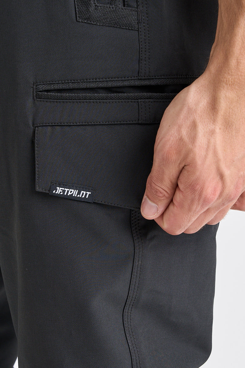 Jet-Lite Hybrid Elastic Waist Cuff Pant - Black
