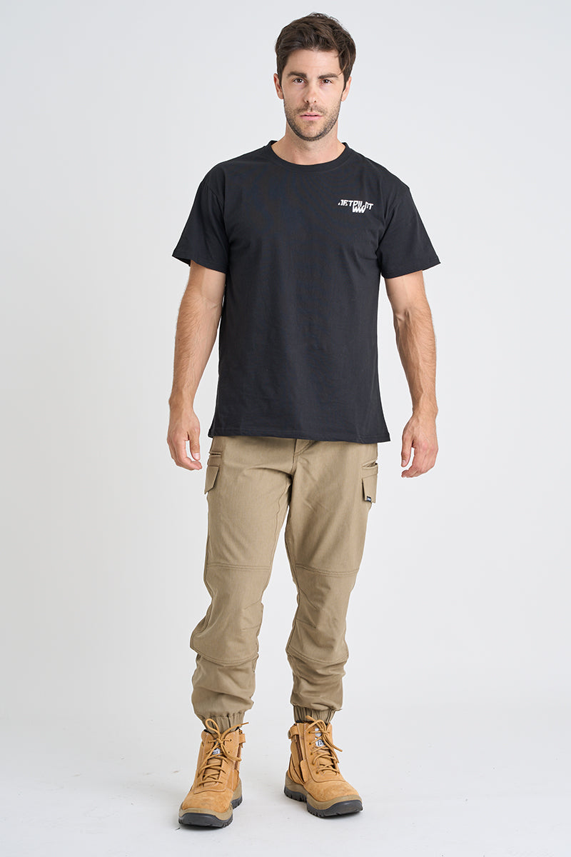 Jet-Lite Hybrid Elastic Waist Cuff Pant - Khaki