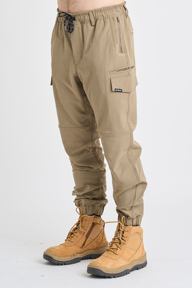 Jet-Lite Hybrid Elastic Waist Cuff Pant - Khaki