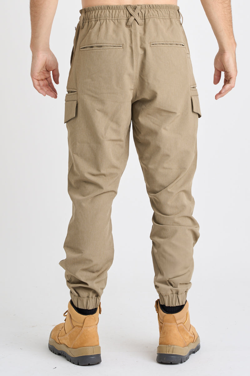 Jet-Lite Hybrid Elastic Waist Cuff Pant - Khaki