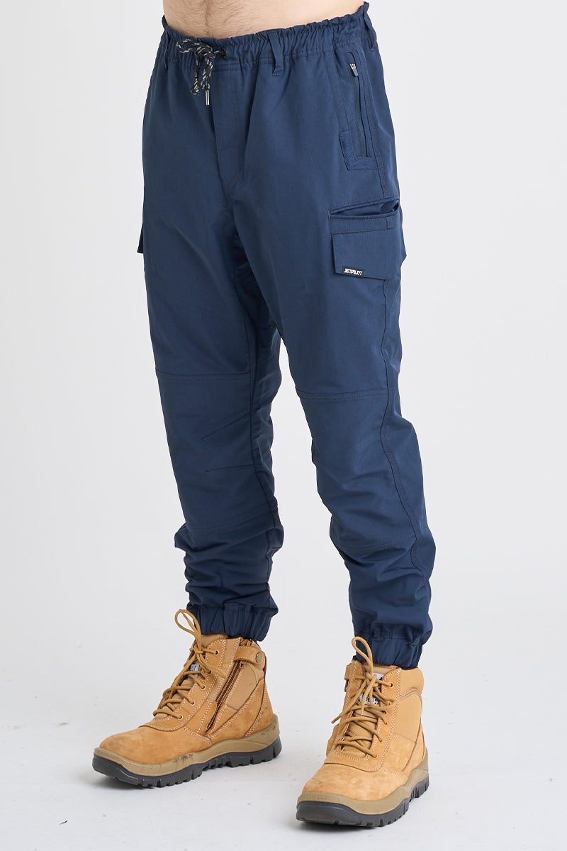 Jet-Lite Hybrid Elastic Waist Cuff Pant - Navy