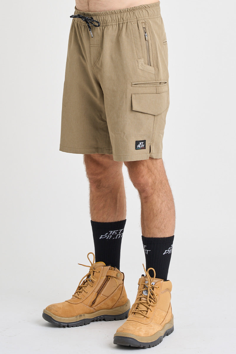 Jet-Lite Hybrid Utility Short 20 Inch - Khaki
