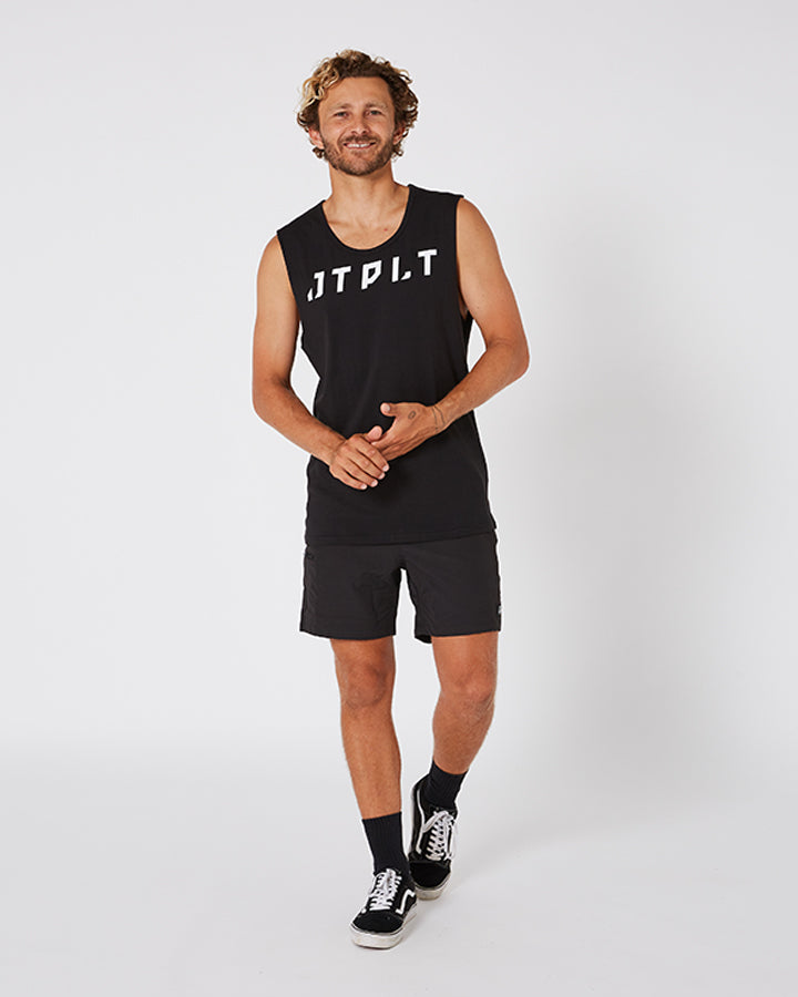 Jetpilot Icon Mens Muscle Tee - Black