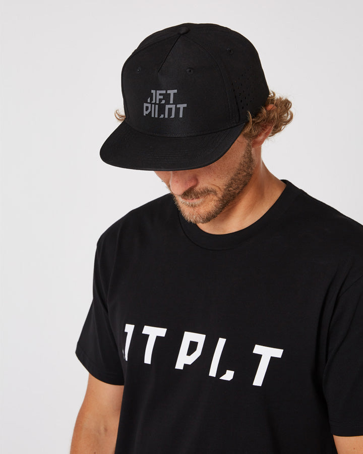 Jetpilot Impact Mens Snapback Cap - Black