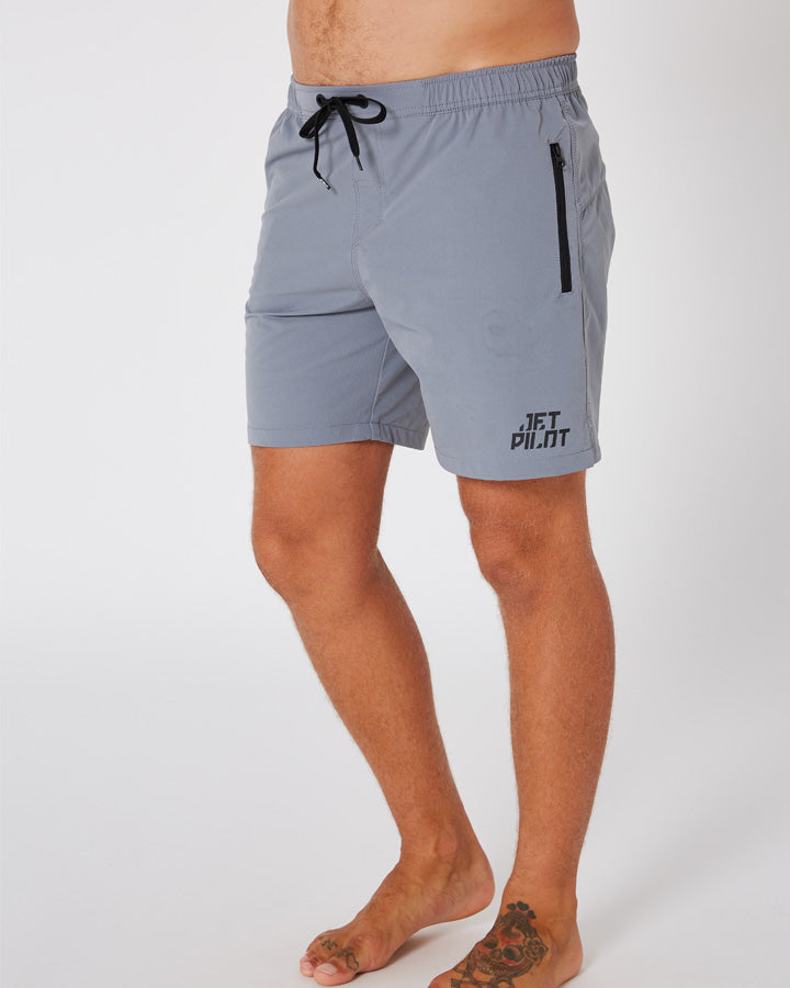 Jetpilot Impact Mens Trainer Short - Blue Lifestyle 1