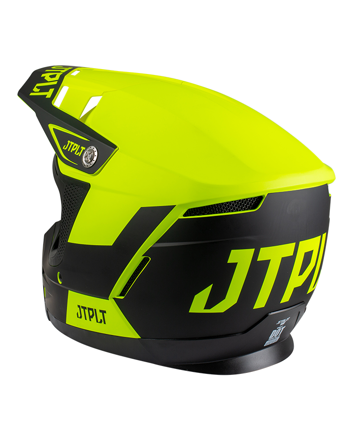 JETPILOT VAULT RACE HELMET YELLOW BACK