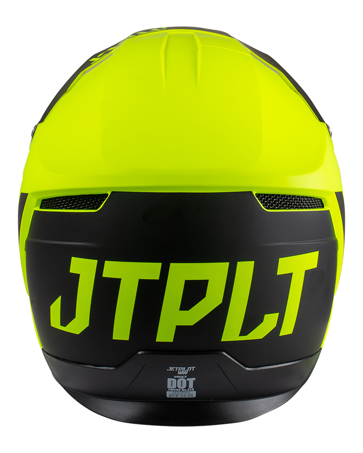 JETPILOT VAULT RACE HELMET YELLOW BACK