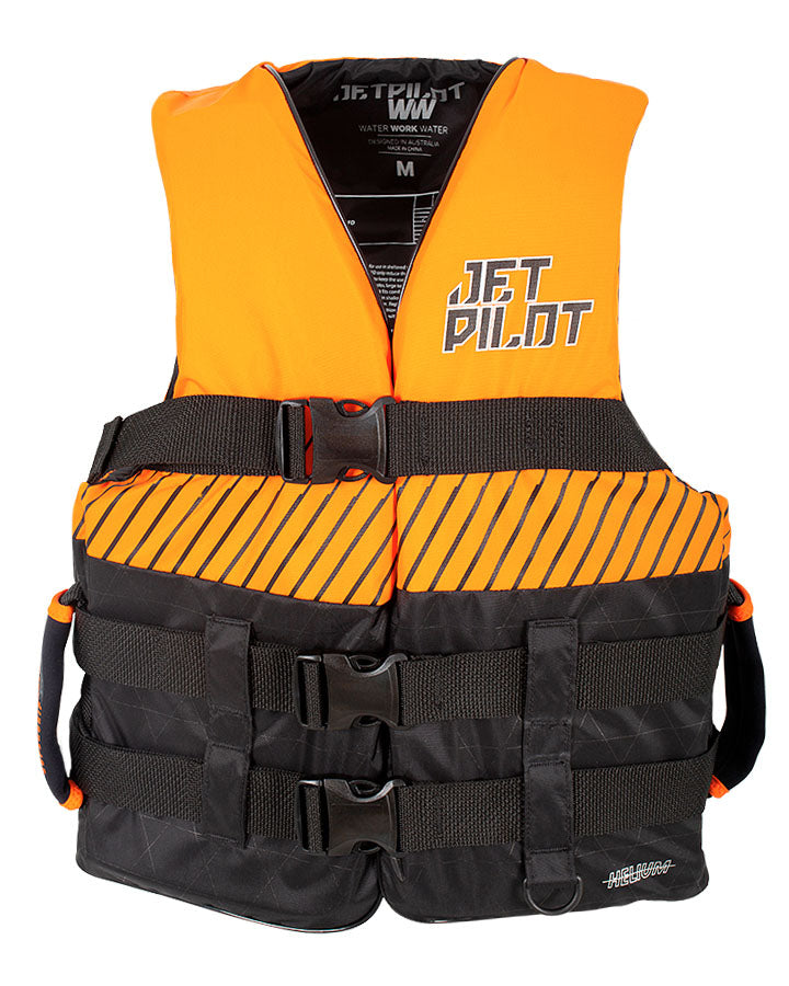 HELIUM F/E MENS NYLON LIFE JACKET - ORANGE - FRONT