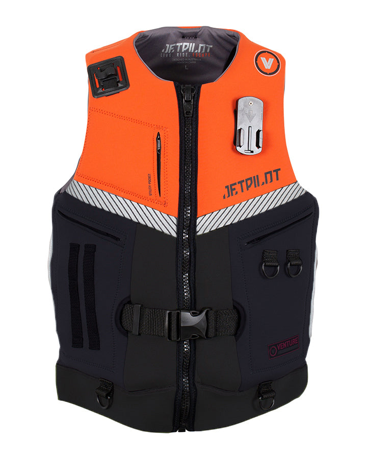 VENTURE MENS NEO LIFE VEST L50 - ORANGE - FRONT