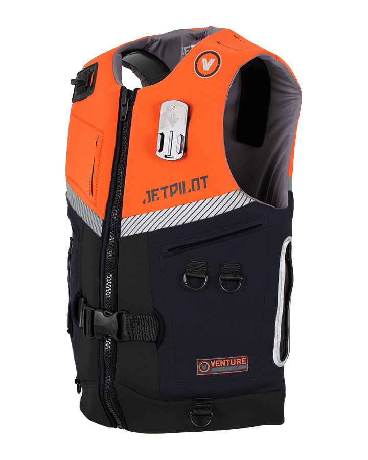 VENTURE MENS NEO LIFE VEST L50 - ORANGE - SIDE