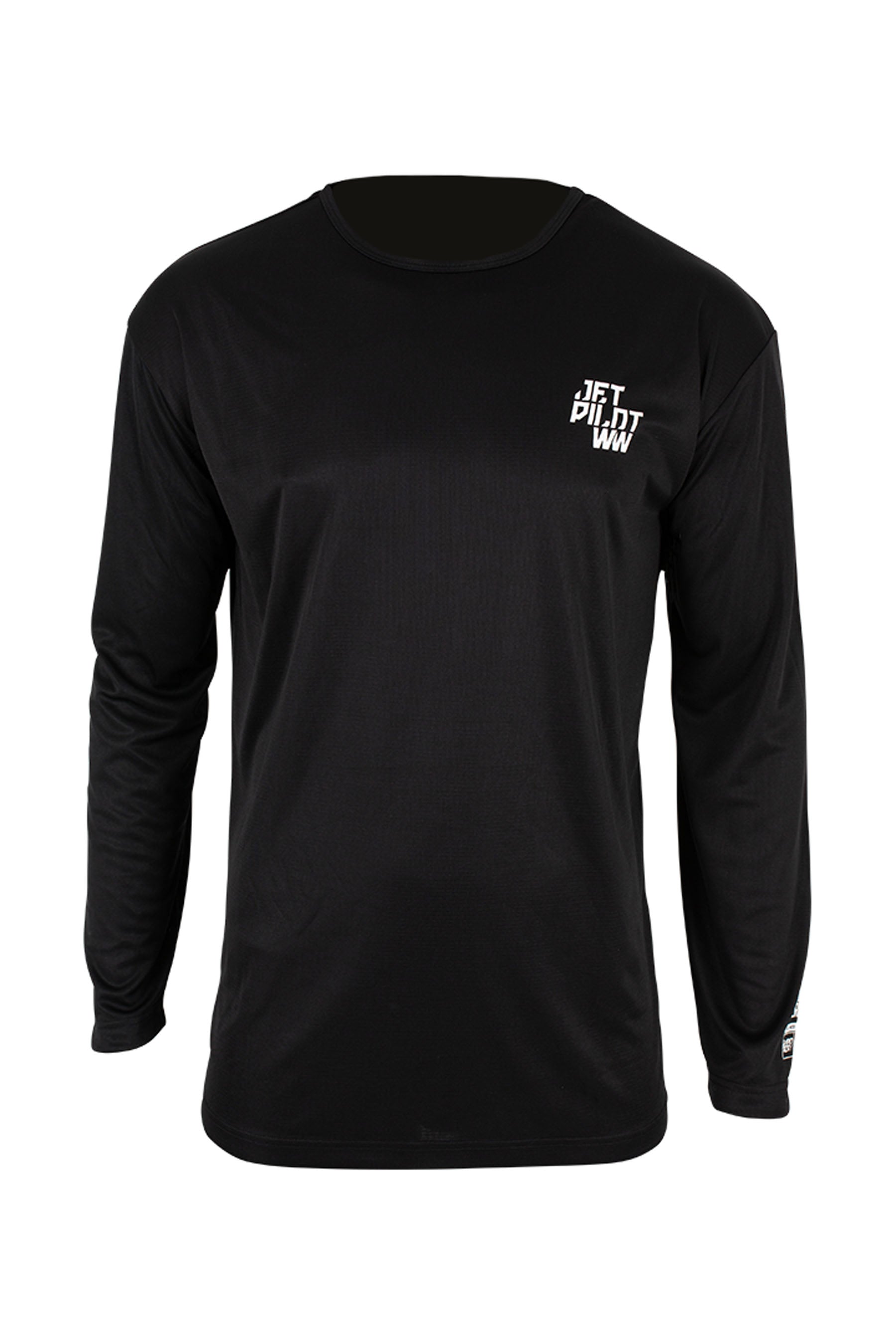 Jetpilot Hyped Long Sleeve Hydro Mens Tee - Black