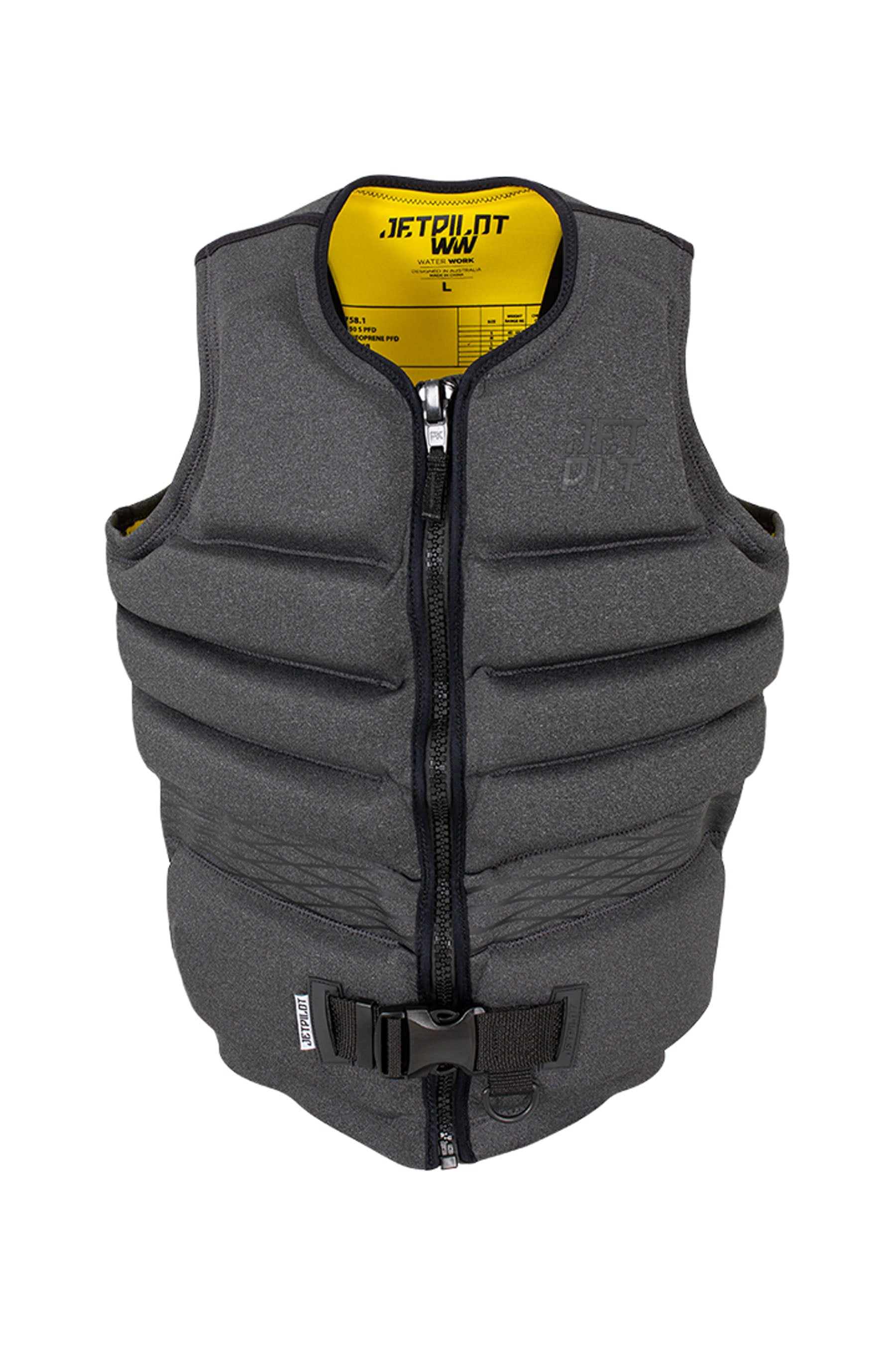 Jetpilot Hyperflex Mens Life Jacket - Dark Marle — view 01 (3)