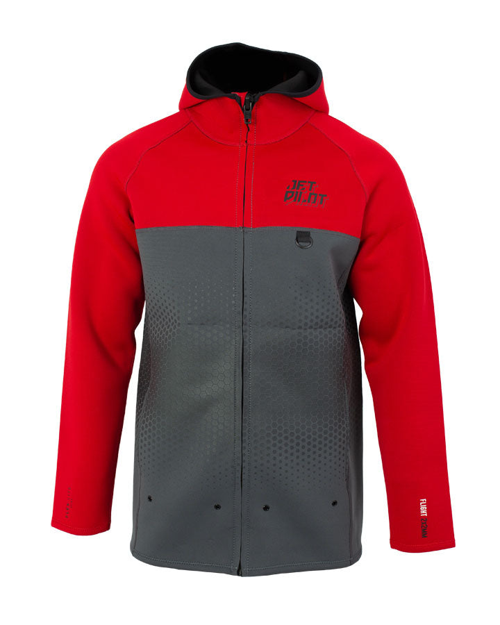 Jetpilot Flight Mens Hooded Tour Coat Red