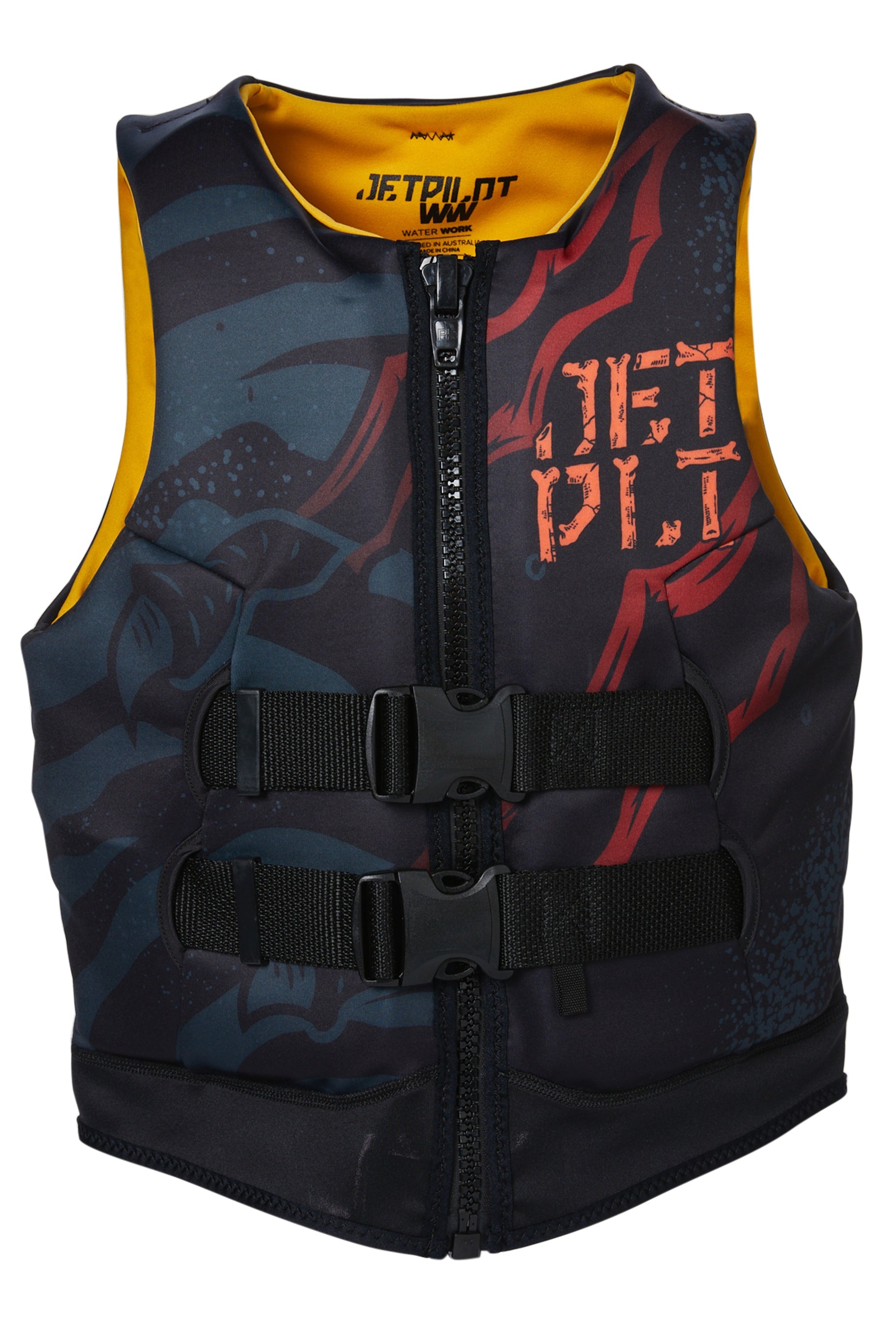 Jetpilot Boys Rex Youth Cause Neo Life Jacket Black