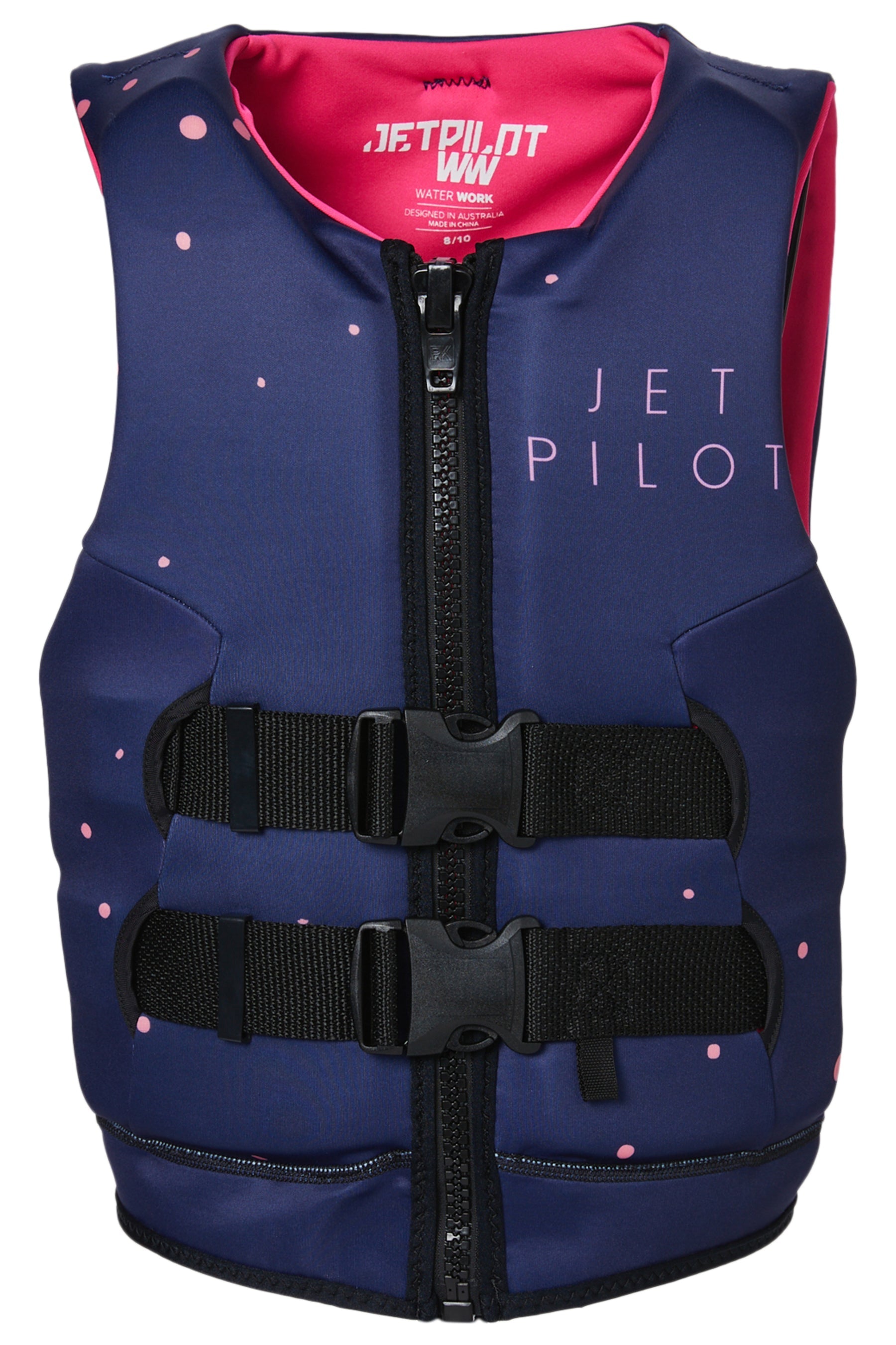 Jetpilot Girls Wings Youth Cause Neo Life Jacket Navy