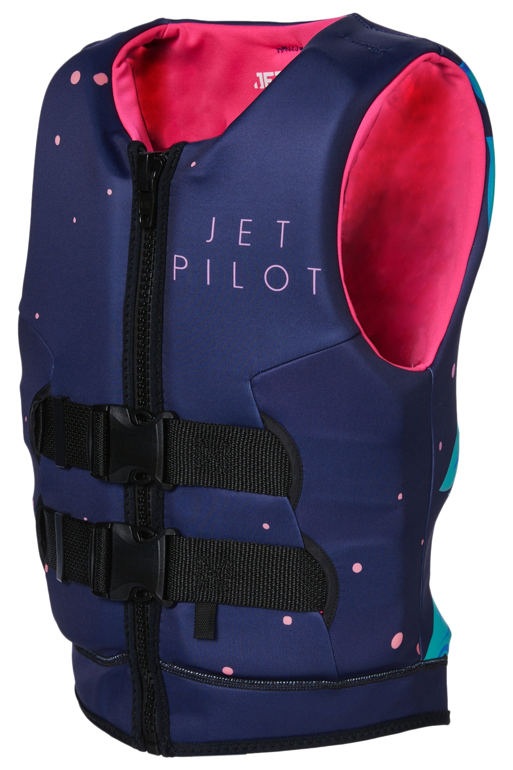 Jetpilot Girls Wings Youth Cause Neo Life Jacket Navy 3