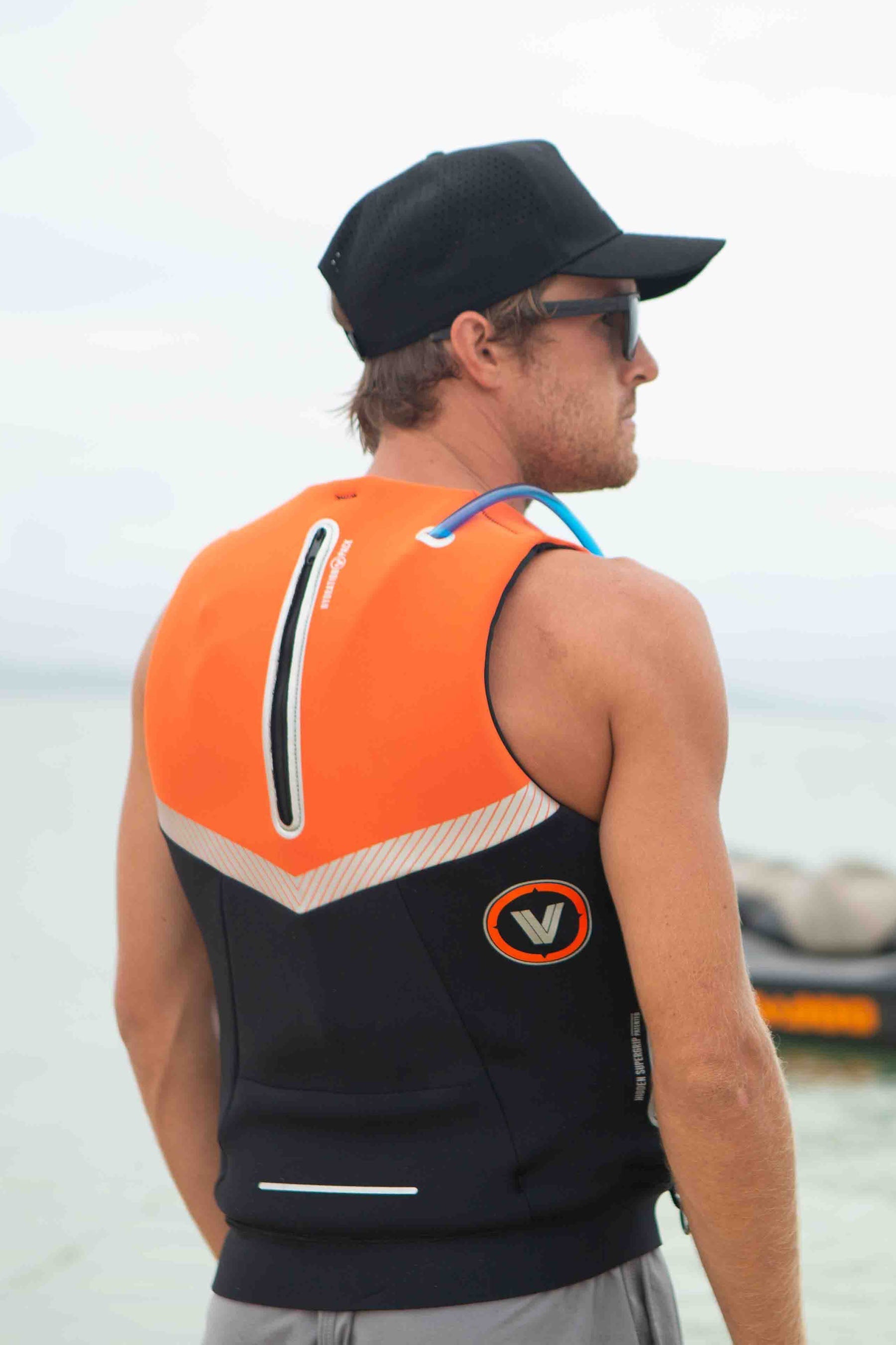 Jetpilot Venture Mens Neo Life Jacket - Black/Orange