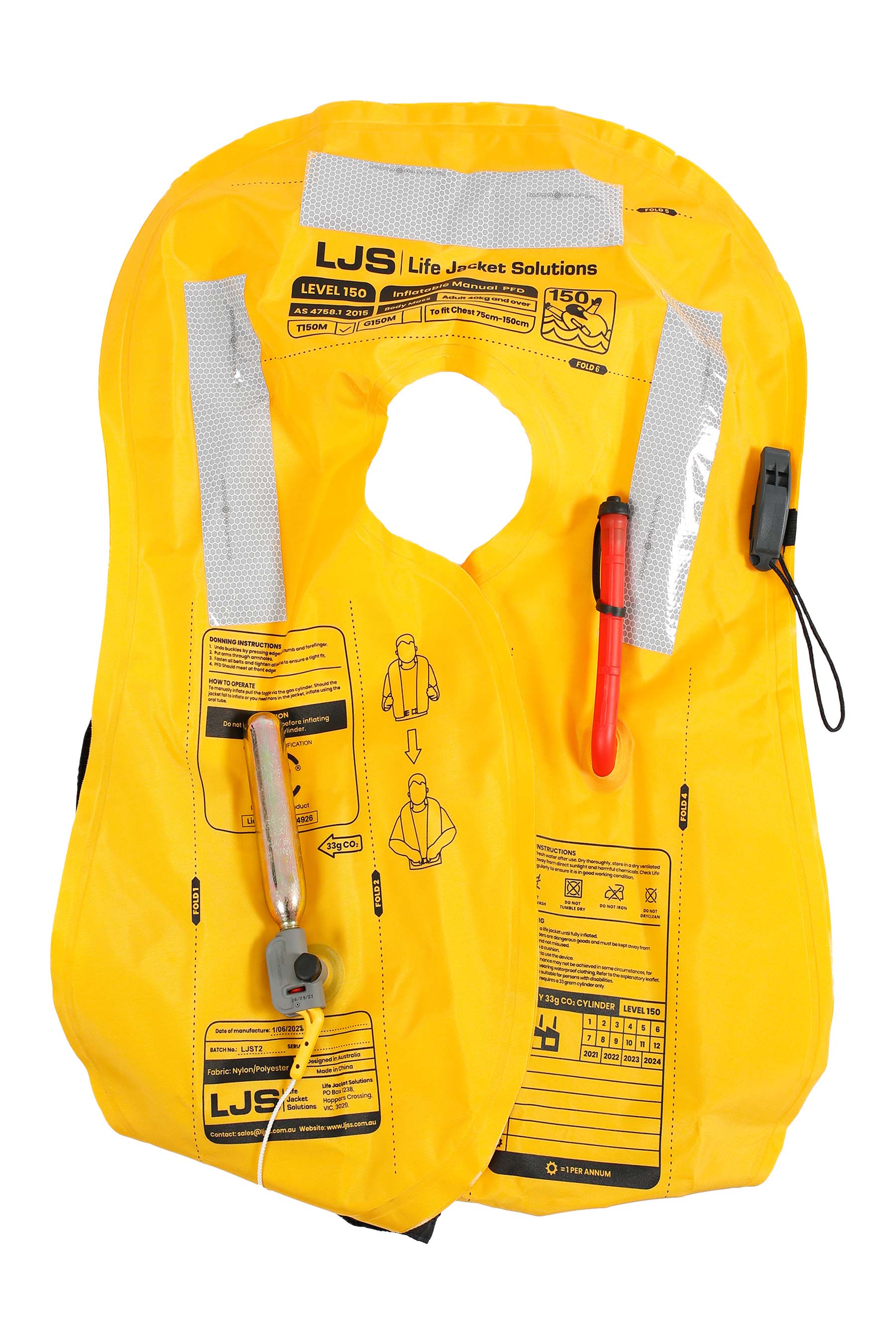 Jetpilot Adult Inflatable Life Jacket Level 150 - Black - photo 2 — view 2 (3)