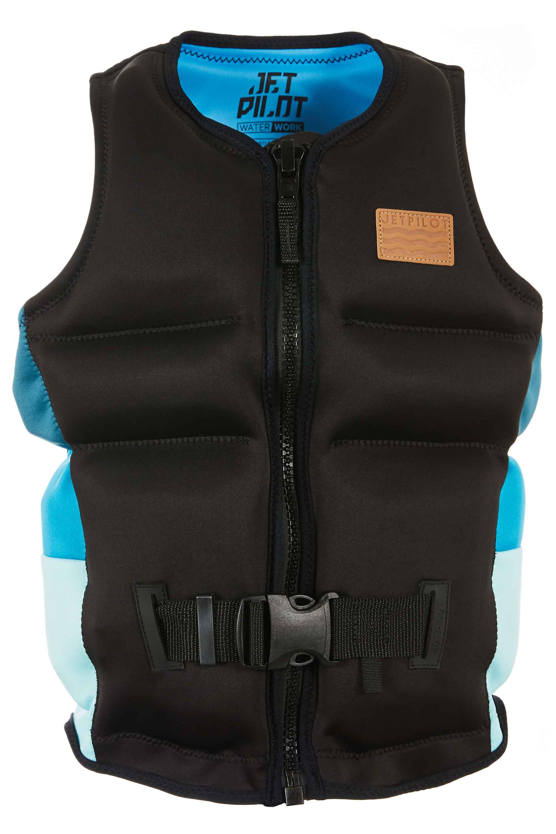 Jetpilot X1 Boys Youth Neo Vest - Black 