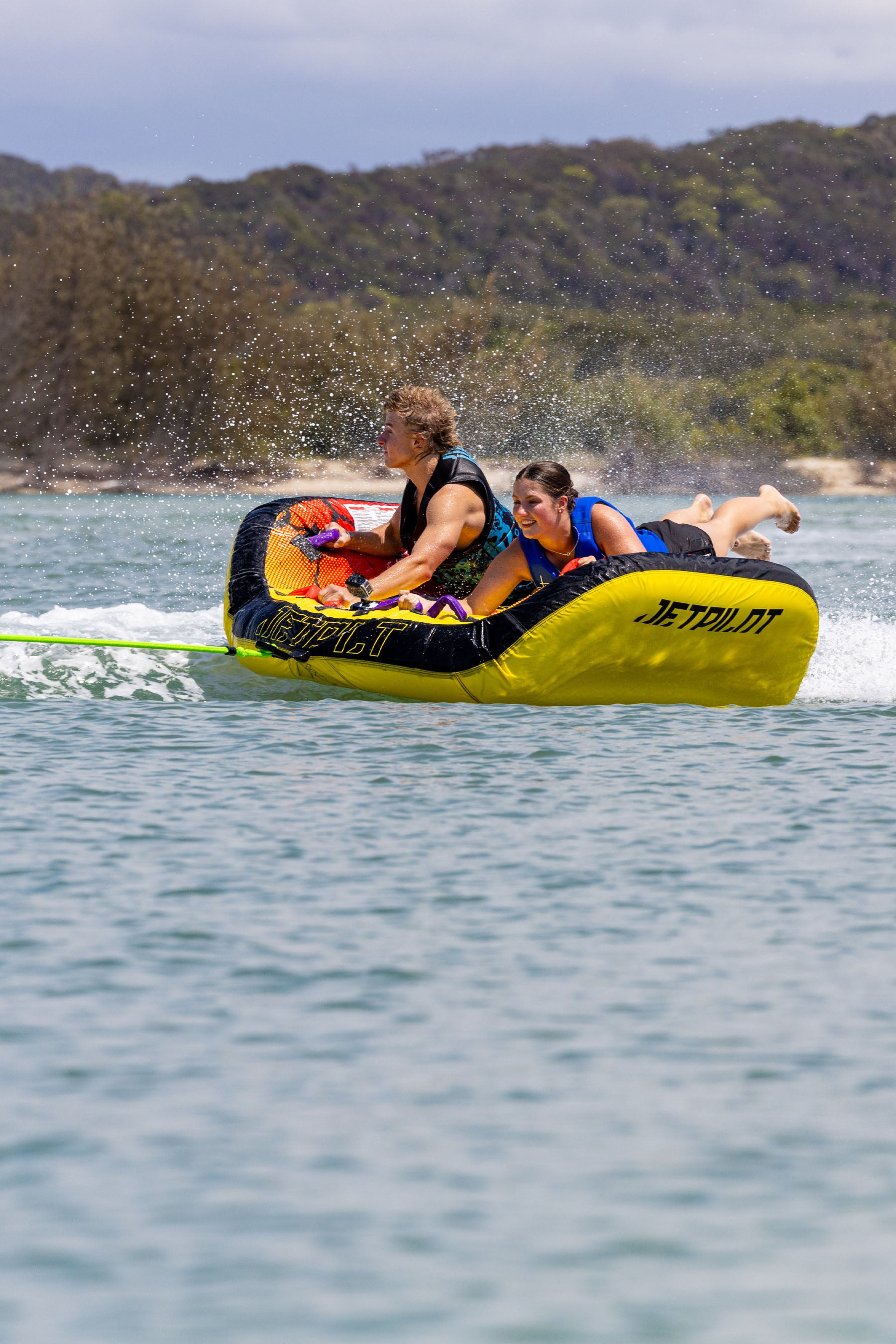 Jetpilot Wing 2 Person Towable Tube - Yellow/Red 6 — image 2